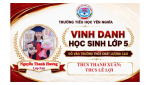 TRƯỜNG TIỂU HỌC YÊN NGHĨA VINH DANH HỌC SINH TRÚNG TUYỂN VÀO CÁC TRƯỜNG THCS CHẤT LƯỢNG CAO NĂM HỌC 2026 - 2027