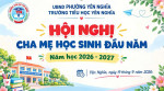 ĐỒNG HÀNH CÙNG CON – CÙNG NHAU KIẾN TẠO MỘT NĂM HỌC HẠNH PHÚC